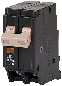 Eaton CHF225 Plug-On Mount Type CHF Circuit Breaker With Mechanical Trip Flag 2-Pole 25 Amp 120/240 Volt 