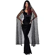 "Women's Halloween Costume Accessory - Lace Cape"