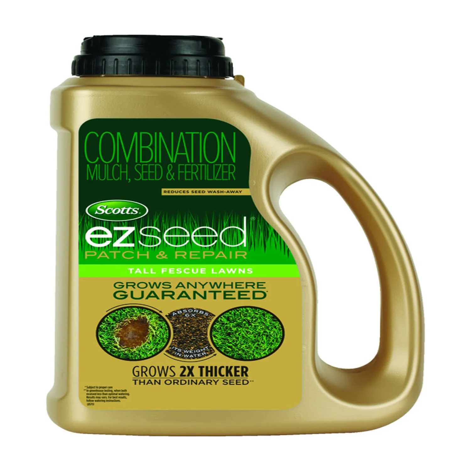 Scotts EZ Seed Patch and Repair Tall Fescue Lawns, 3.75 lb. - Combination Mulch, Seed, and Fertilizer - Tackifier Reduces Seed Wash-Away - Mix Covers up to 85 sq. ft.