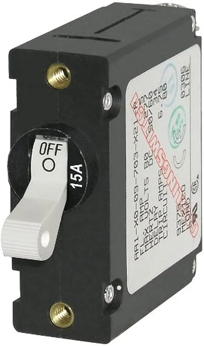 Blue Sea 7210 AC/DC Single Pole Magnetic World Circuit Breaker - 15AMP 7210