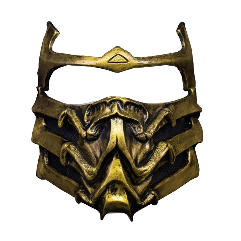 Mortal Kombat Scorpion Plastic Adult Costume Mask