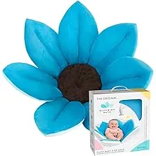 Blooming Bath Original Baby Bath Seat - Sink Flower Bath Mat for Baby Newborn to 6 Months - Washer-Safe Infant Newborn Essentials - Baby Shower Gifts for New Mom (Blue)