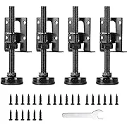 4 Pack Furniture Levelers Heavy Duty Furniture Leveling Feet Adjustable Leg Levelers for Cabinets Sofa Tables Chairs Raiser Support 1320LBs