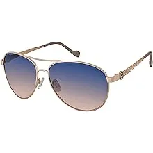 Jessica Simpson J5596 Stylish Women's Metal Aviator Pilot Sunglasses with 100% Uv Protection. Glam Gifts for Her, 60 Mm