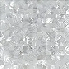 LONGKING Mother of Pearl Tiles, Decorative Tiles (C-01, 1 Tile)