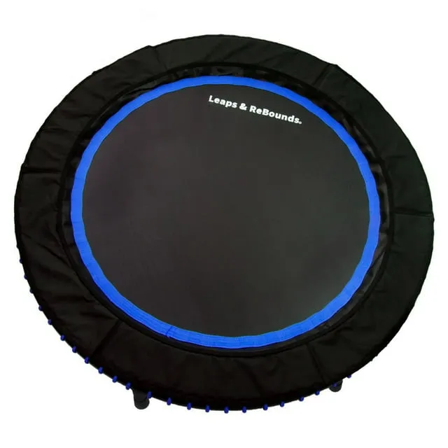 Leaps and ReBounds for Adults and Kids - Rebounder with Online Workout Videos - for Outdoor Games, Fitness, and Recreational Activities - Safe, Quiet, Durable Cardio Exercise Equipment