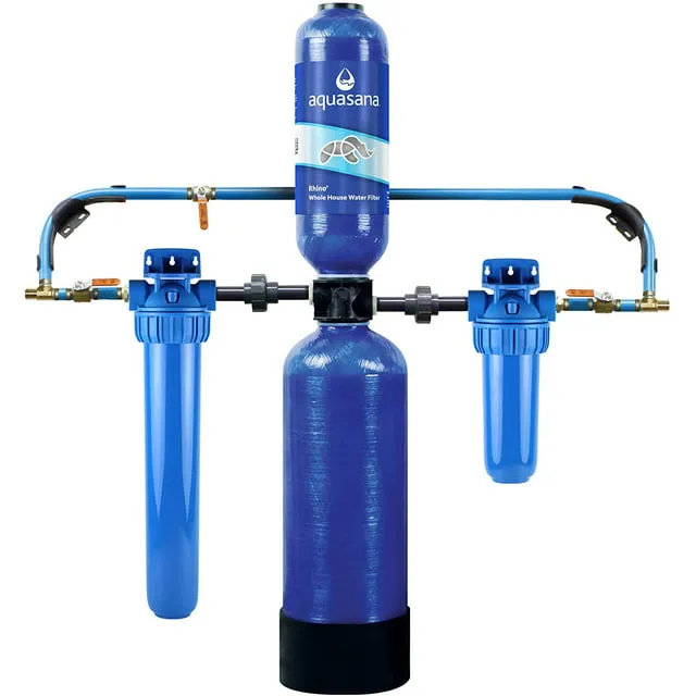 Aquasana Whole House Well Water Filter System - Water Softener Alternative w/ UV Purifier - EQ-WELL-UV-PRO-AST