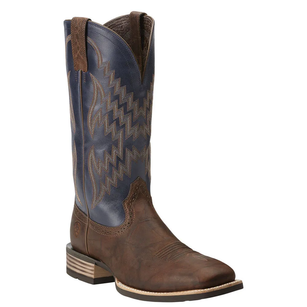 Men's Ariat Tycoon Western Boots 10 Bar Top Brown