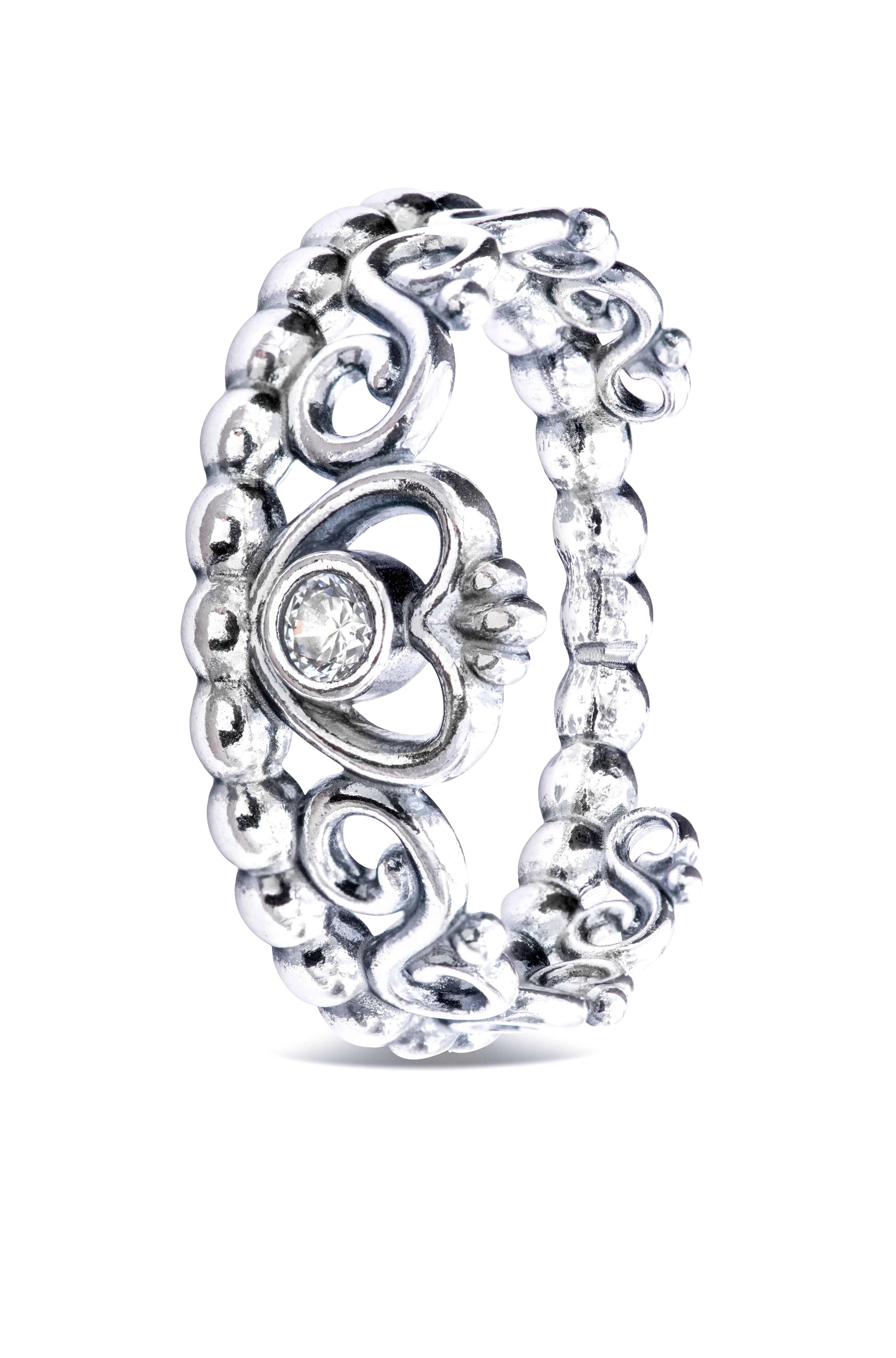 Pandora Princess Tiara Crown Ring | Sterling Silver | Size 60