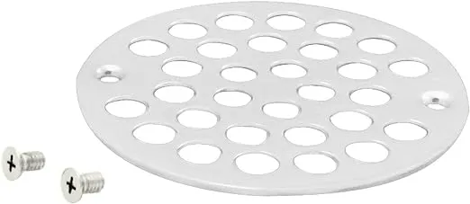 West Brass 4" O.D. Shower Strainer Cover