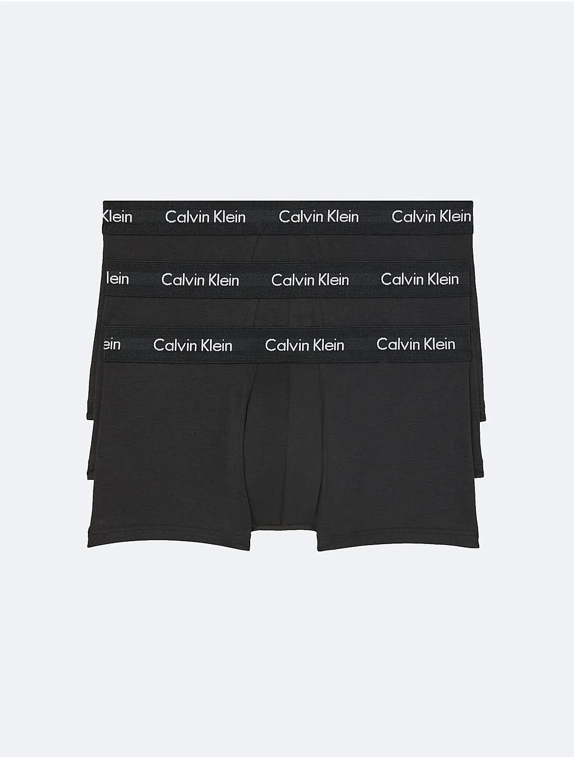 Calvin Klein Men's Cotton Stretch 3-Pack Low Rise Trunks