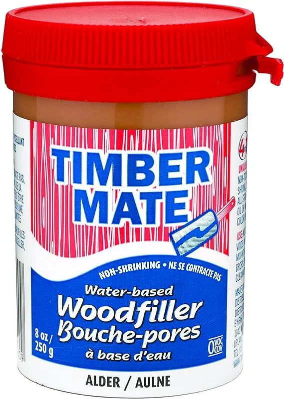 Timbermate Wood Filler, Water Based, 8 oz, Alder