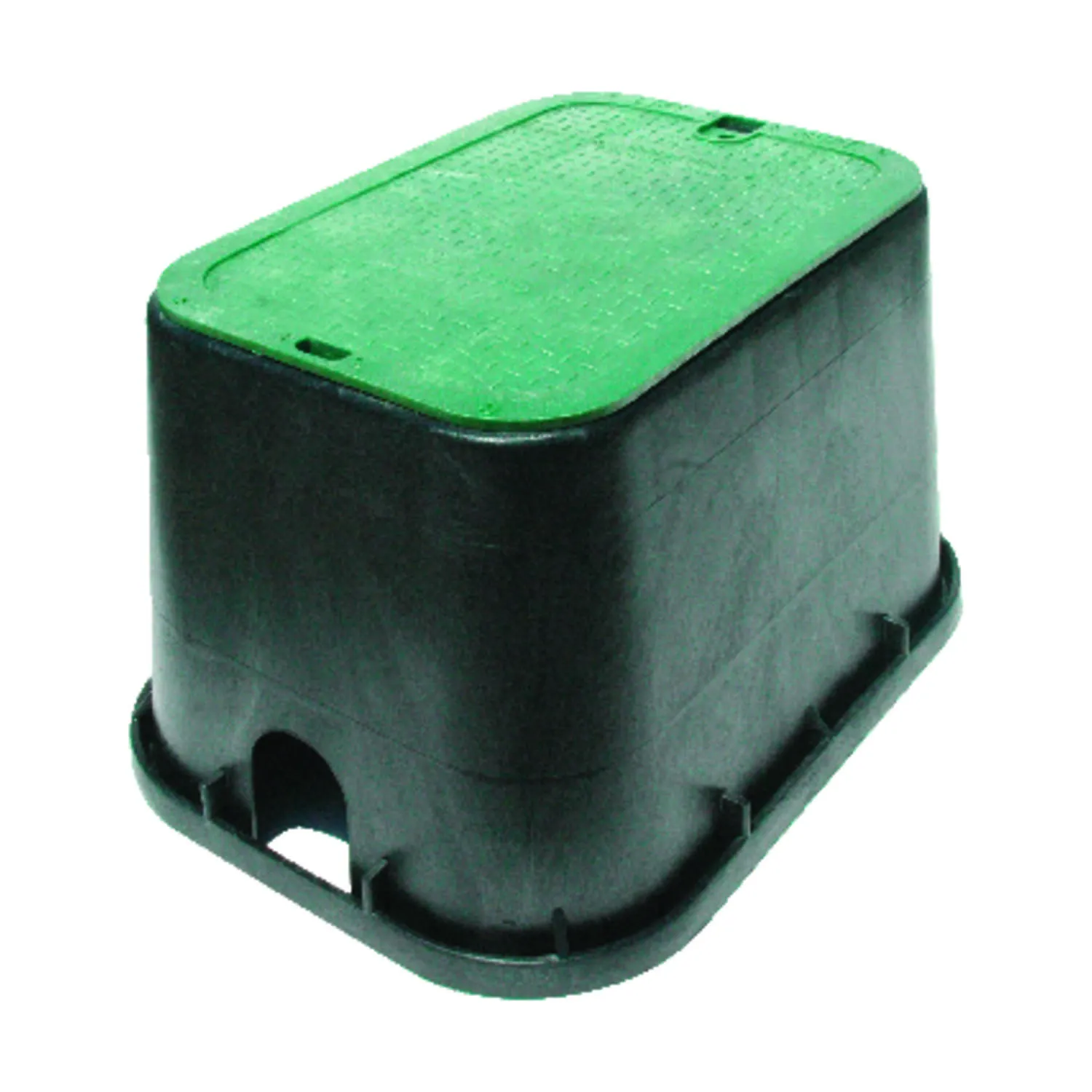 NDS 21 in. W X 12-1/4 in. H Rectangular Valve Box with Overlapping Cover Black/Green