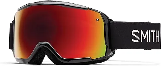 Smith Grom Snow Goggles Black / Red Sensor Mirror