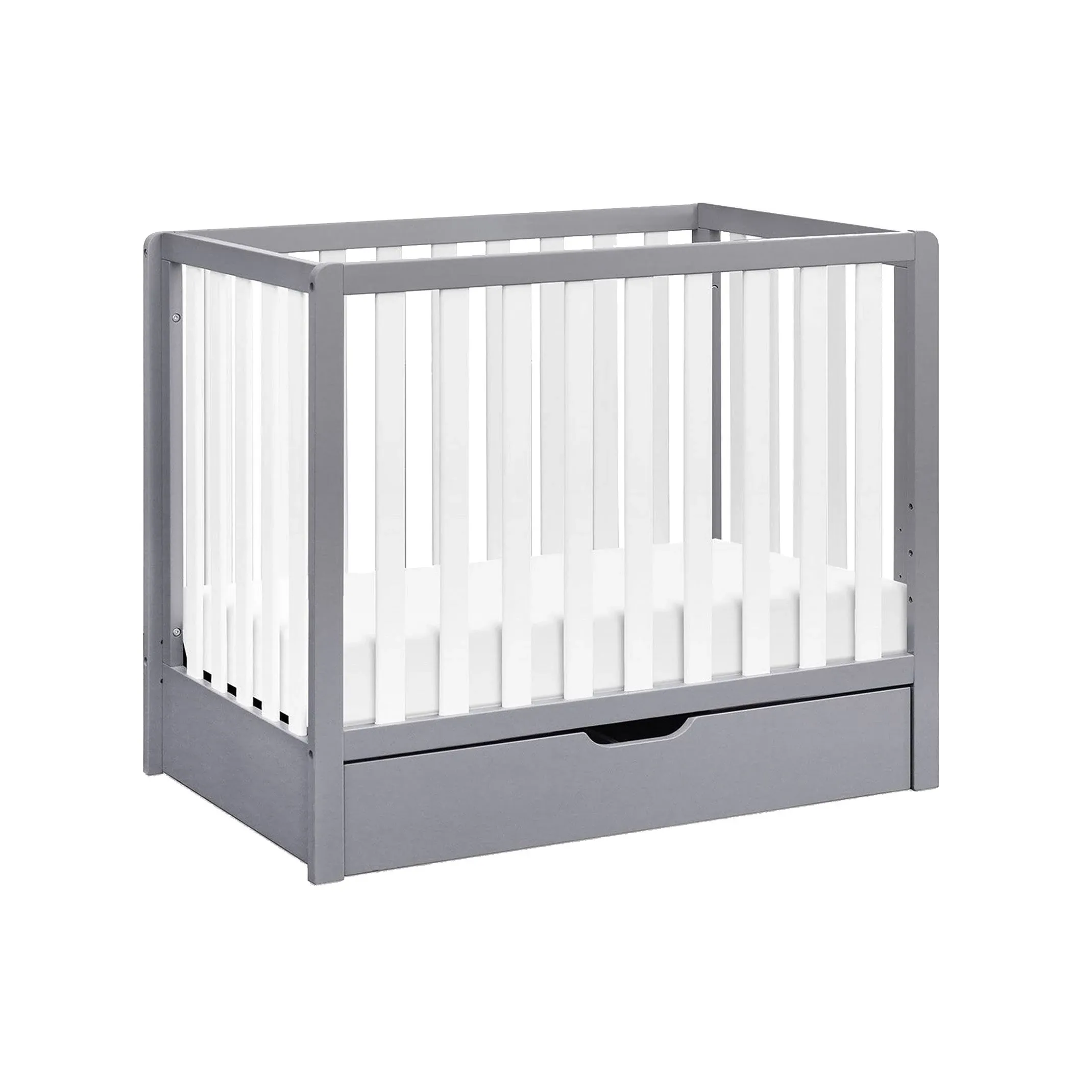 Carter's Colby 4-in-1 Convertible Mini Crib with Trundle in White