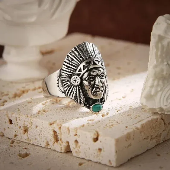 Indian Chief Ring for Men