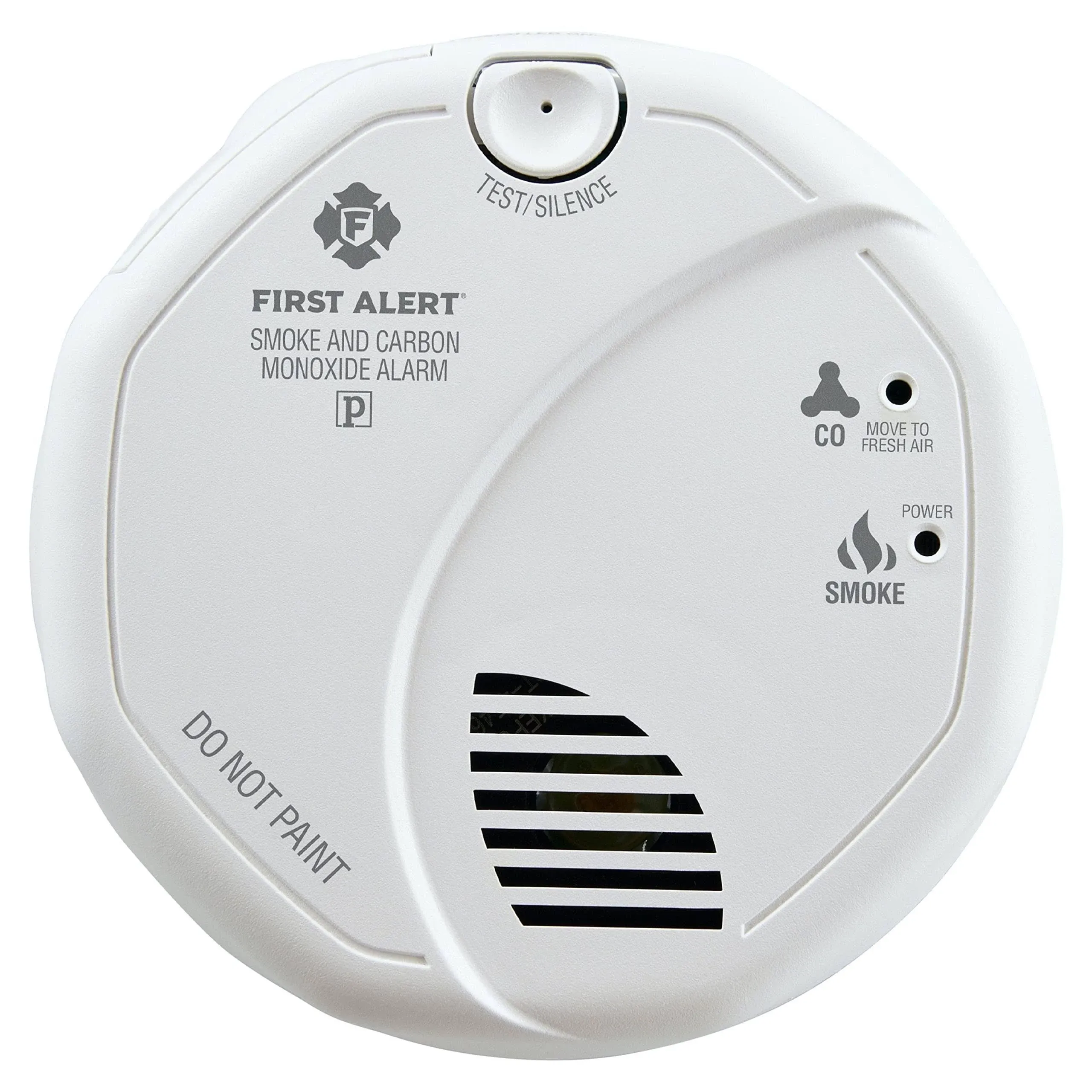 First Alert BRK Hardwired (with Battery Backup) Photoelectric Combination Smoke and Carbon Monoxide Detector in White | SC7010B