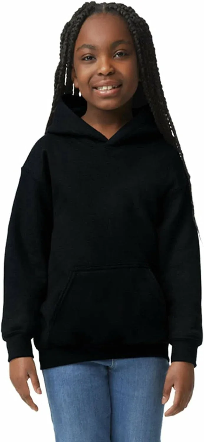 Gildan Heavy Blend Youth Hooded Sweatshirt - Black - S