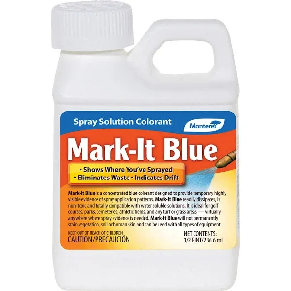 Monterey Mark-It Blue Lawn and Weed Control Concentrate 1/2 pt