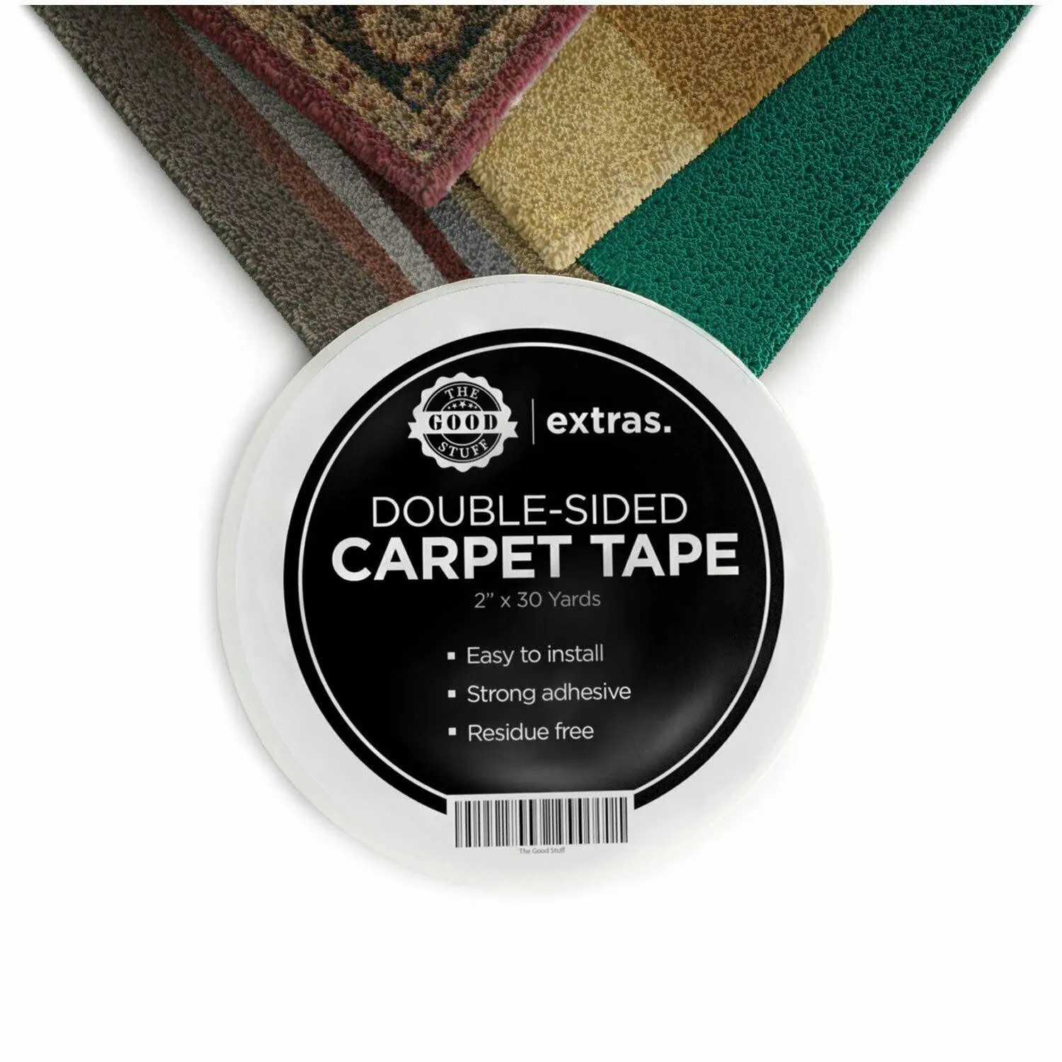 Canopus 2 inch by 30 Yards Double Sided Carpet Tape for Area Rugs Non-Slip Rug Tape