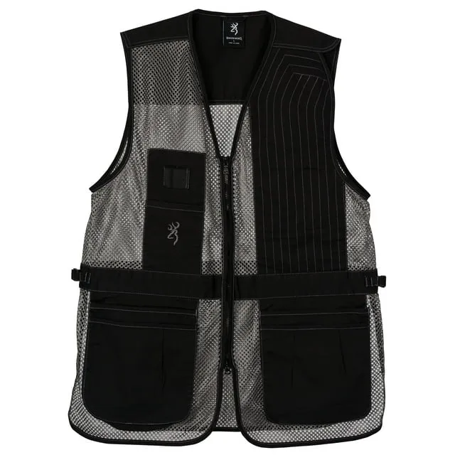 Browning Trapper Creek Mesh Shooting Vest-Tan/Black