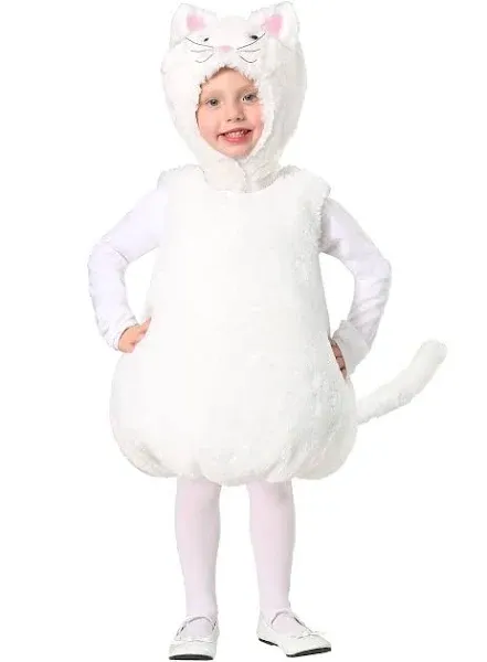 Fun Costumes Toddler Bubble Body White Kitty Costume