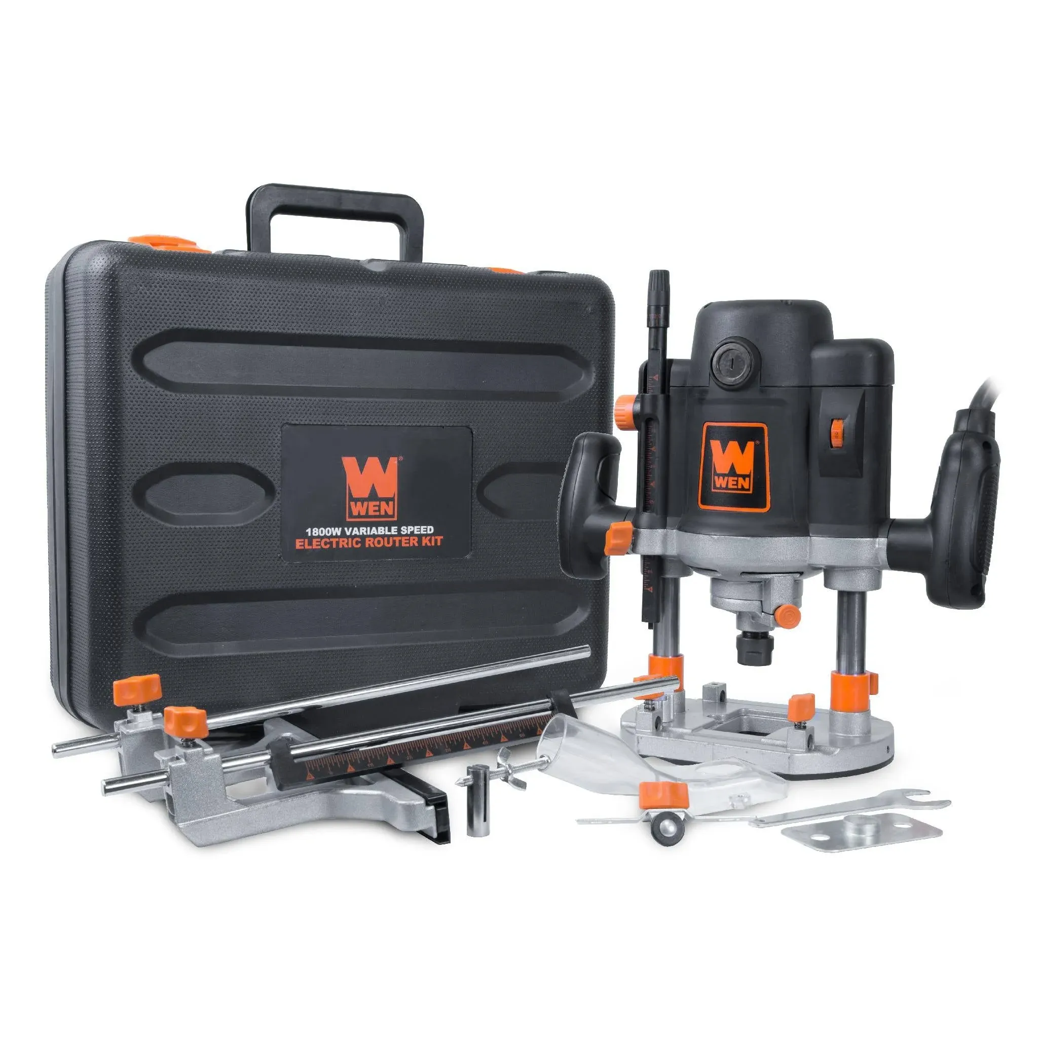 Wen 15-Amp Variable Speed Plunge Woodworking Router with Case RT6033