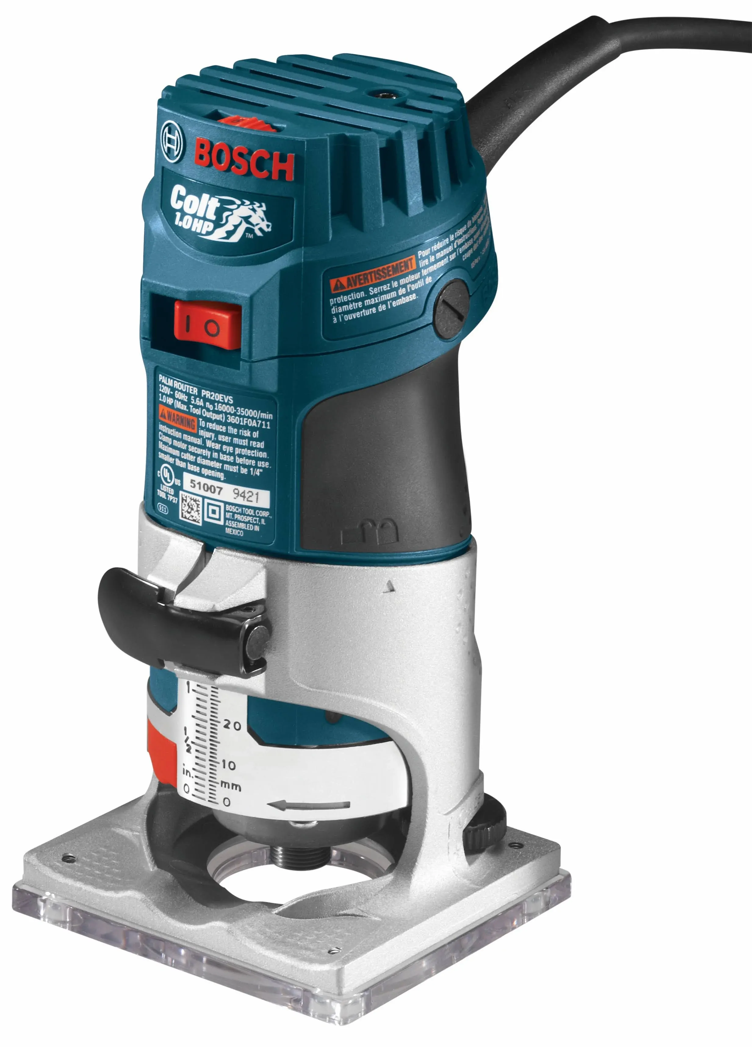 Bosch Colt Variable-Speed Palm Router PR20EVS