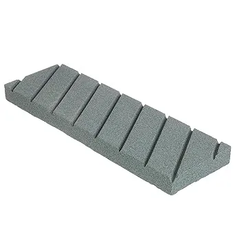 Norton 69936687444 Flattening Stone With Diagonal Grooves For Waterstones, Coarse Grit Silicon Carbide Abrasive, Superbly Flat With Hard Bond, Plastic Case, 9" x 3" x 3/4"