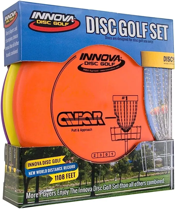 Set – Driver, Mid-Range &amp; Putter, Comfortable DX Plastic, Colors May Vary (3 Pac