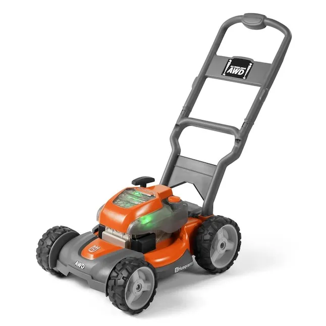 Husqvarna Battery-Powered Kids Toy Lawn Mower for Ages 3+ Orange