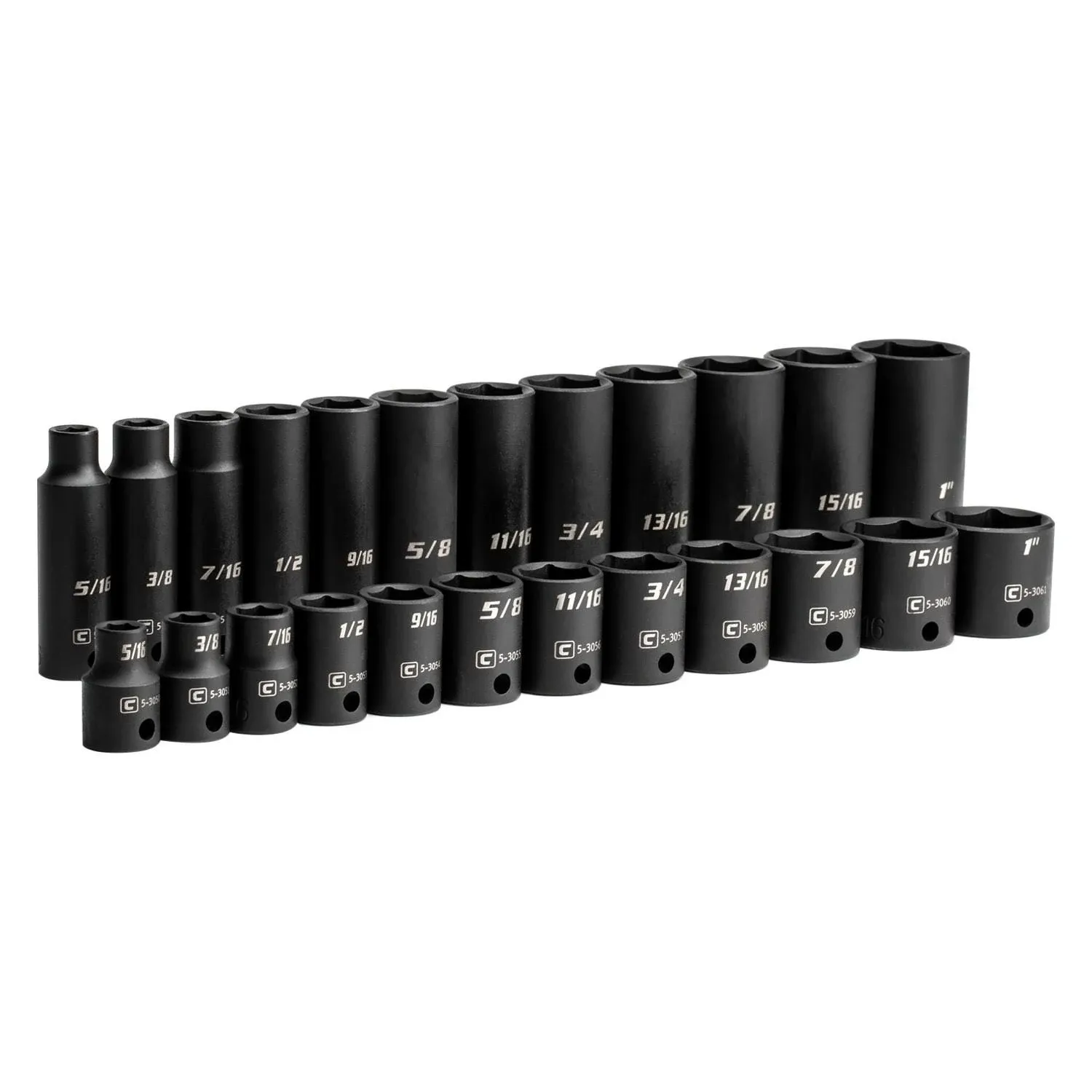 Capri Tools 1/2 in. Drive Shallow and Deep Impact Socket Set