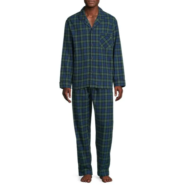 Men's Hanes Flannel Pajama Set Plaid