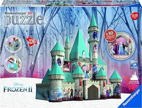 Ravensburger Disney Frozen II Castle 216 piece 3D Jigsaw Puzzle for Kids and Adults - 11156 - Great for any Birthday, Holiday, or Special Occasion