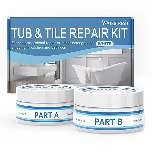 Waterfresh Tub, Tile and Shower Repair Kit - White