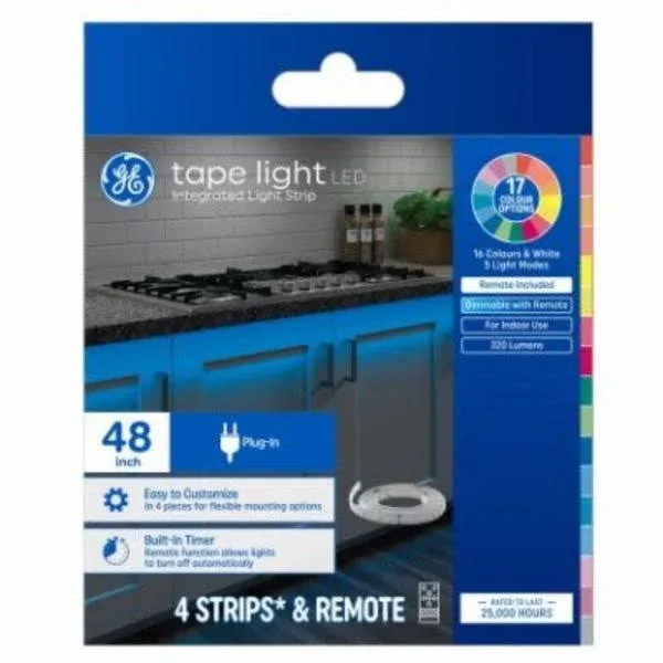 GE Lighting 48 in. LED Plug-in Tape Light Kit