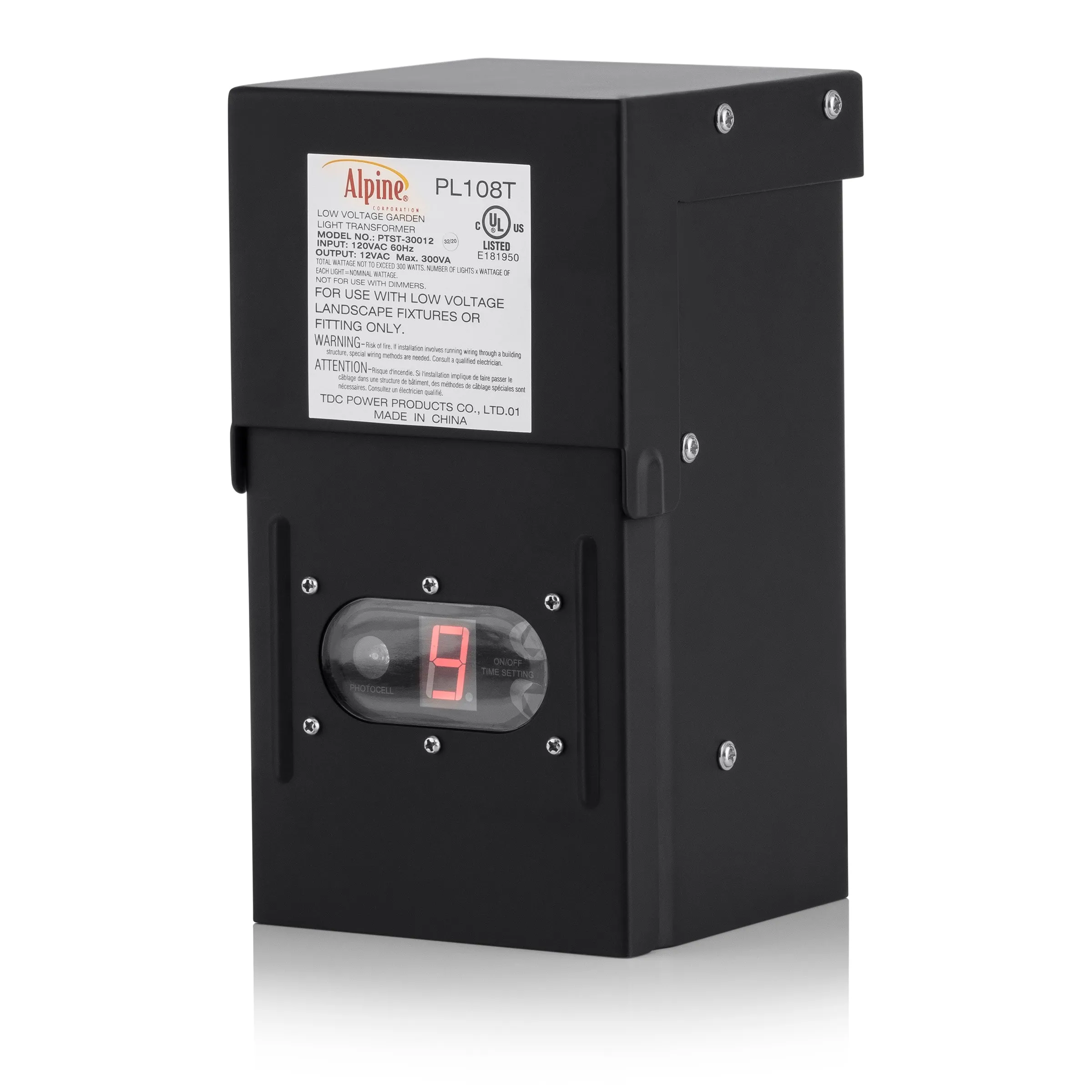 300 Watt Transformer with Timer and Photo Cell Alpine