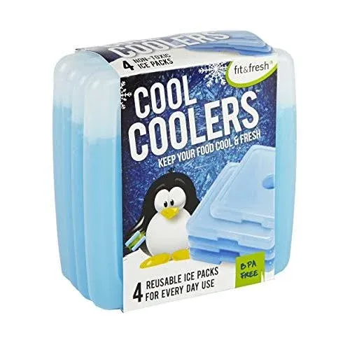 Fit & Fresh 336Kff Cool Coolers Ice Pack Set Includes 4 Ice