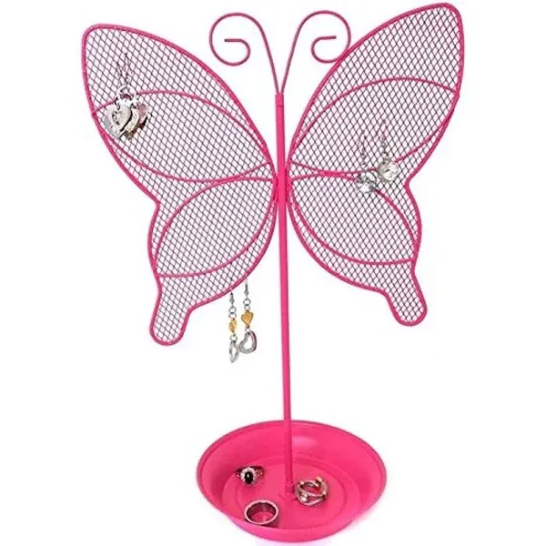 Cute Butterfly Jewelry Organizer – Earring Jewelry Stand Organizer for Teens ...