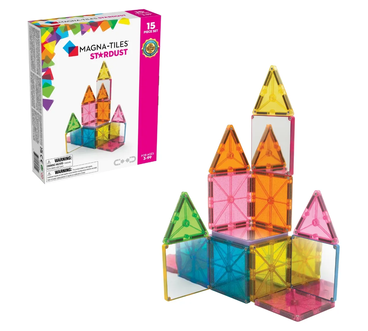 Magna Tiles Stardust - 15 Piece Set