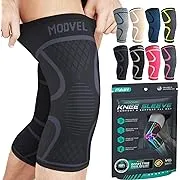 Modvel 2 Pack Knee Brace Compression Sleeve for Men & Women | Knee Support for Running | Medical Grade Knee Pads for Meniscus Tear, ACL, Arthritis, J