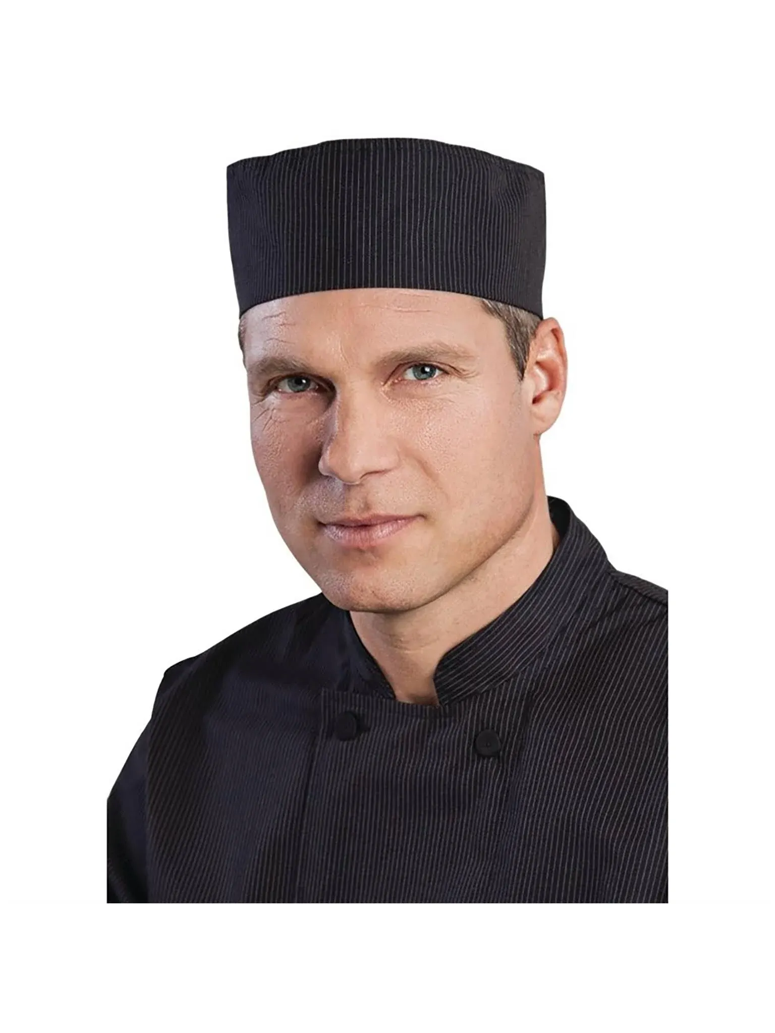 Chef Works DFCVPNS0 Pinstripe Cool Vent Chef Beanie