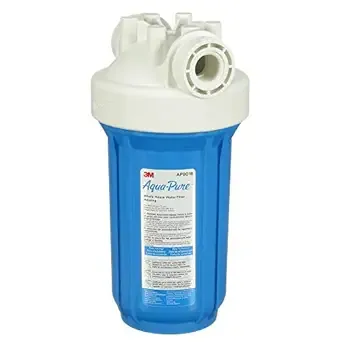 Aqua-Pure AP800 Series Whole House Filter Housing AP801T, 5639203, Large Diameter, Transparent Sump, 10 in.