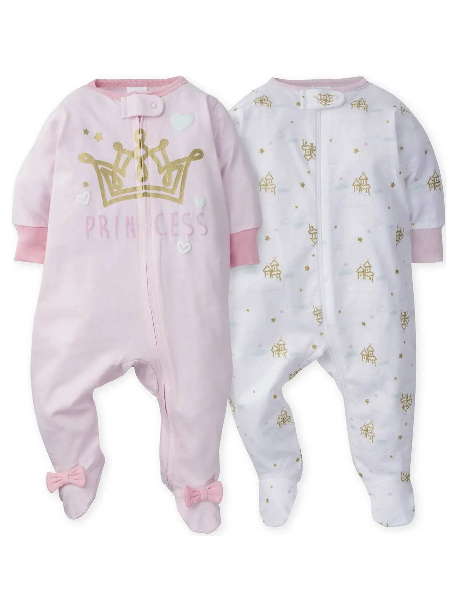 Gerber Baby Girl Sleep 'N Play Footed Pajamas