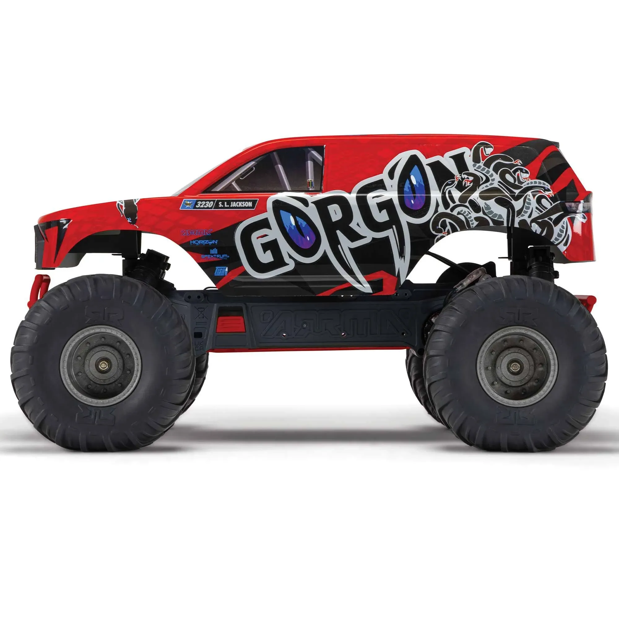 Arrma 1/10 GORGON 4X2 MEGA 550 Brushed Mt RTR (Red) (SMART USB) ARA3230ST2