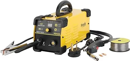 hynade Mig Welder, MIG140D Mig Welding Machine, Dual Voltage 110/220V Gasless Flux Wire Welding Machine (MIG140D)