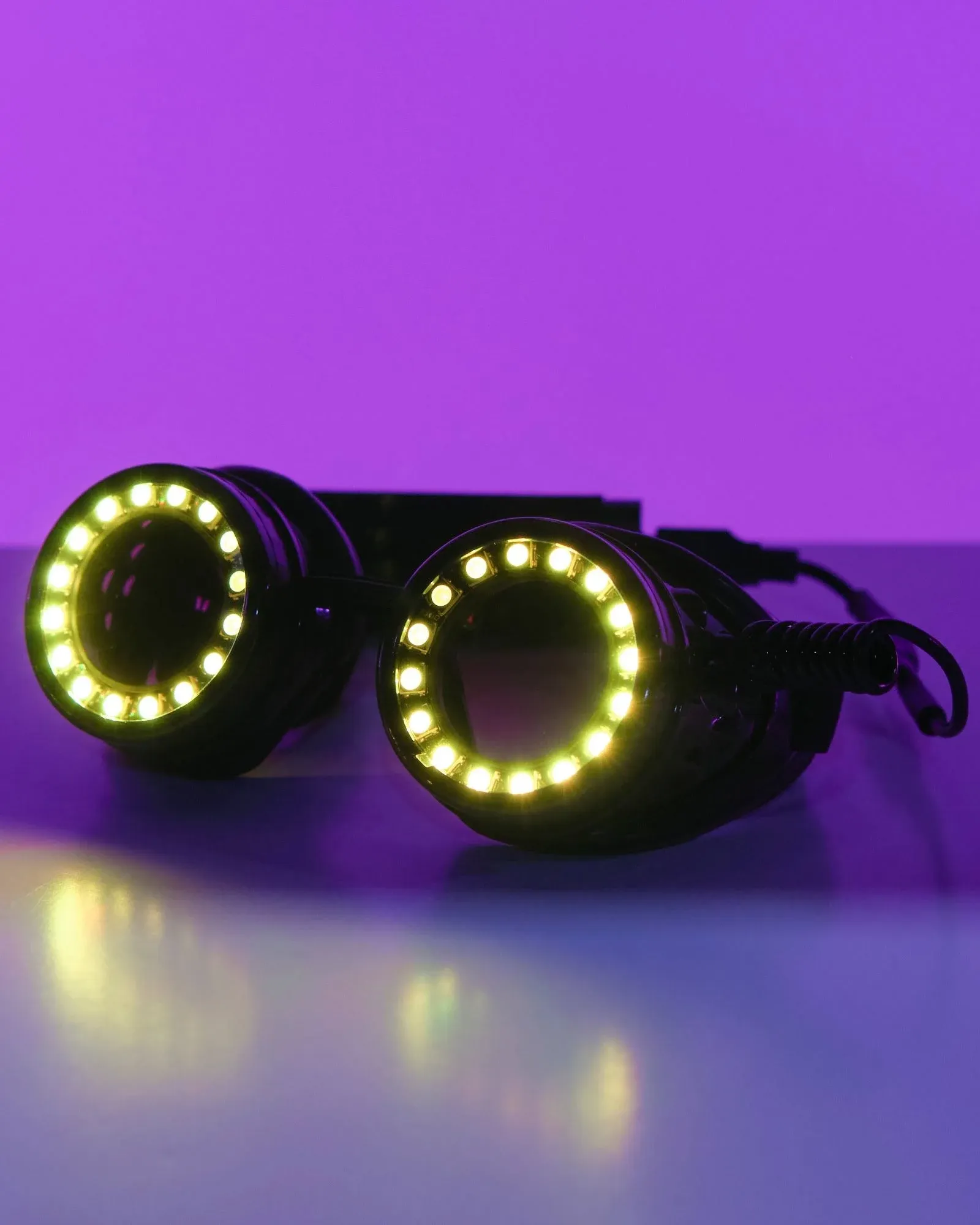 GloFX LED Pixel Pro Goggles [350+ Epic Modes] - Programmable Rechargeable Light 