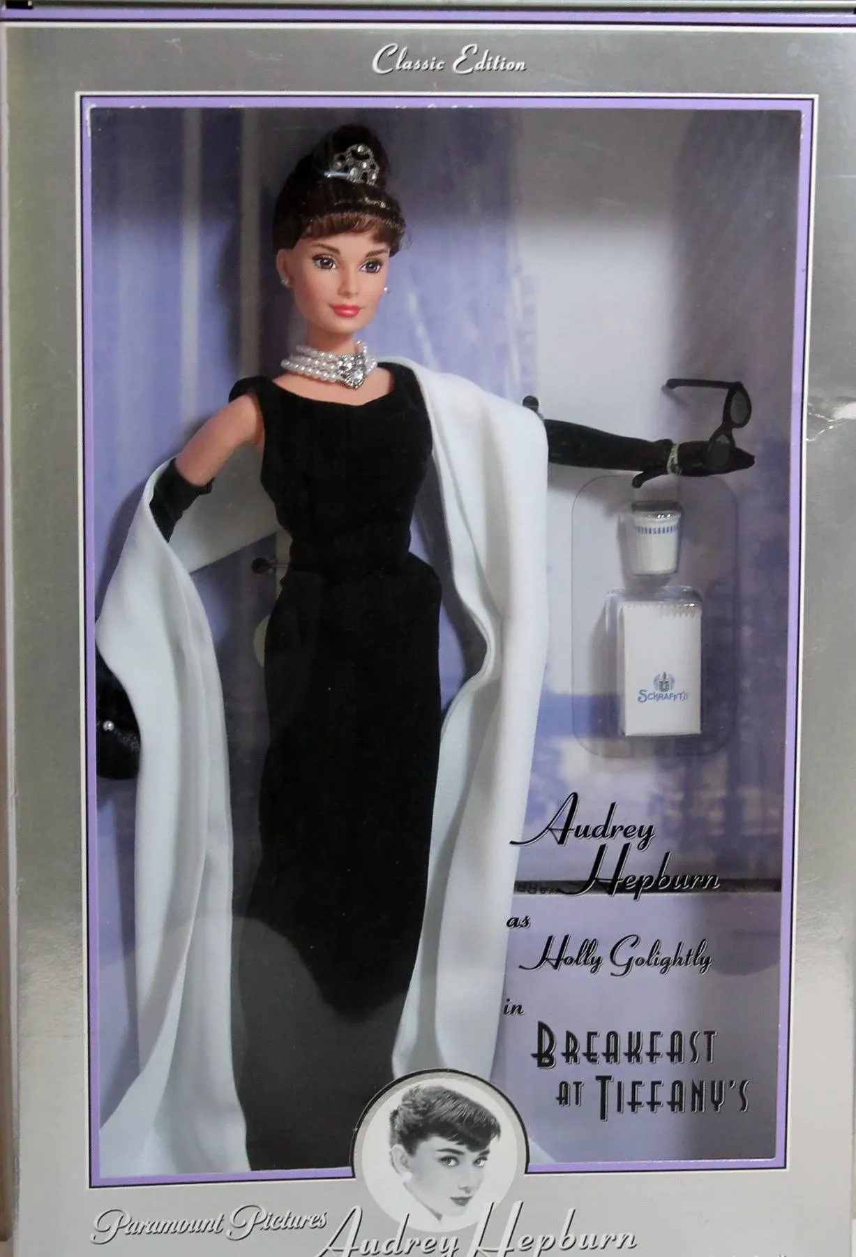 Audrey Hepburn As Holly Golightly in Breakfast At Tiffany's Classic Edition Barbie Doll -- NEW IN BOX