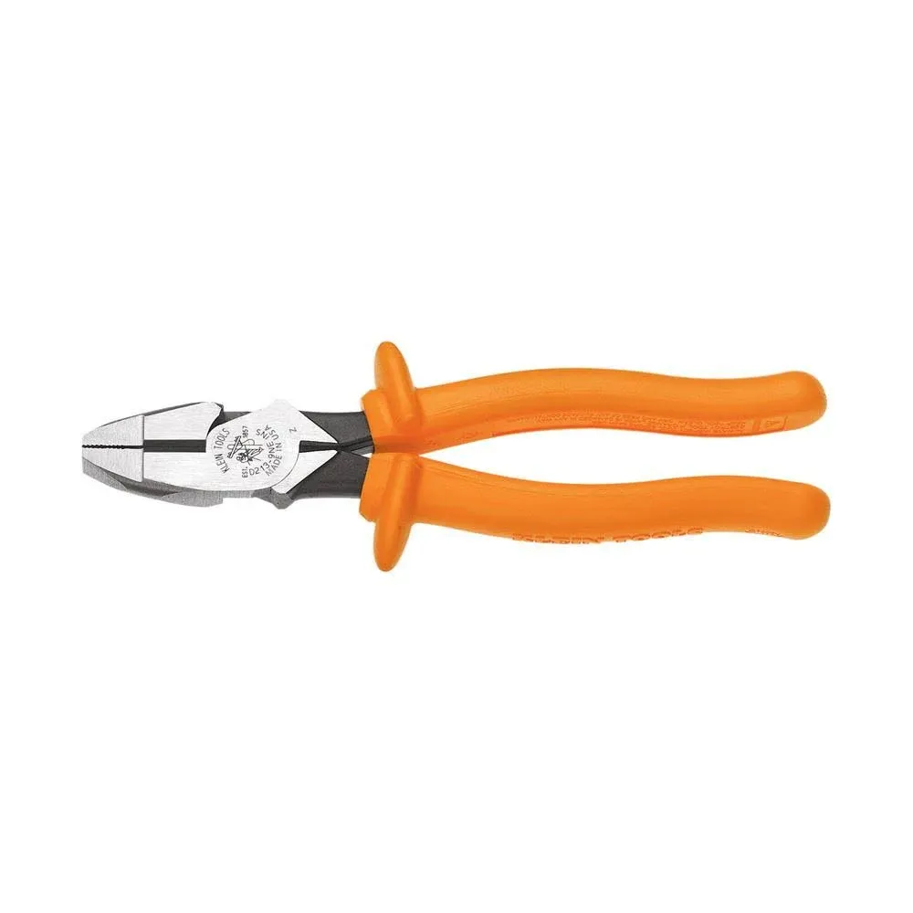 Klein Tools D213-9NECR-INS Insulated Side-Cut/Crimp Pliers, 9''