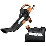 WORX WG509 12 Amp TRIVAC 3-in-1 Electric Leaf Blower with All Metal Mulching System